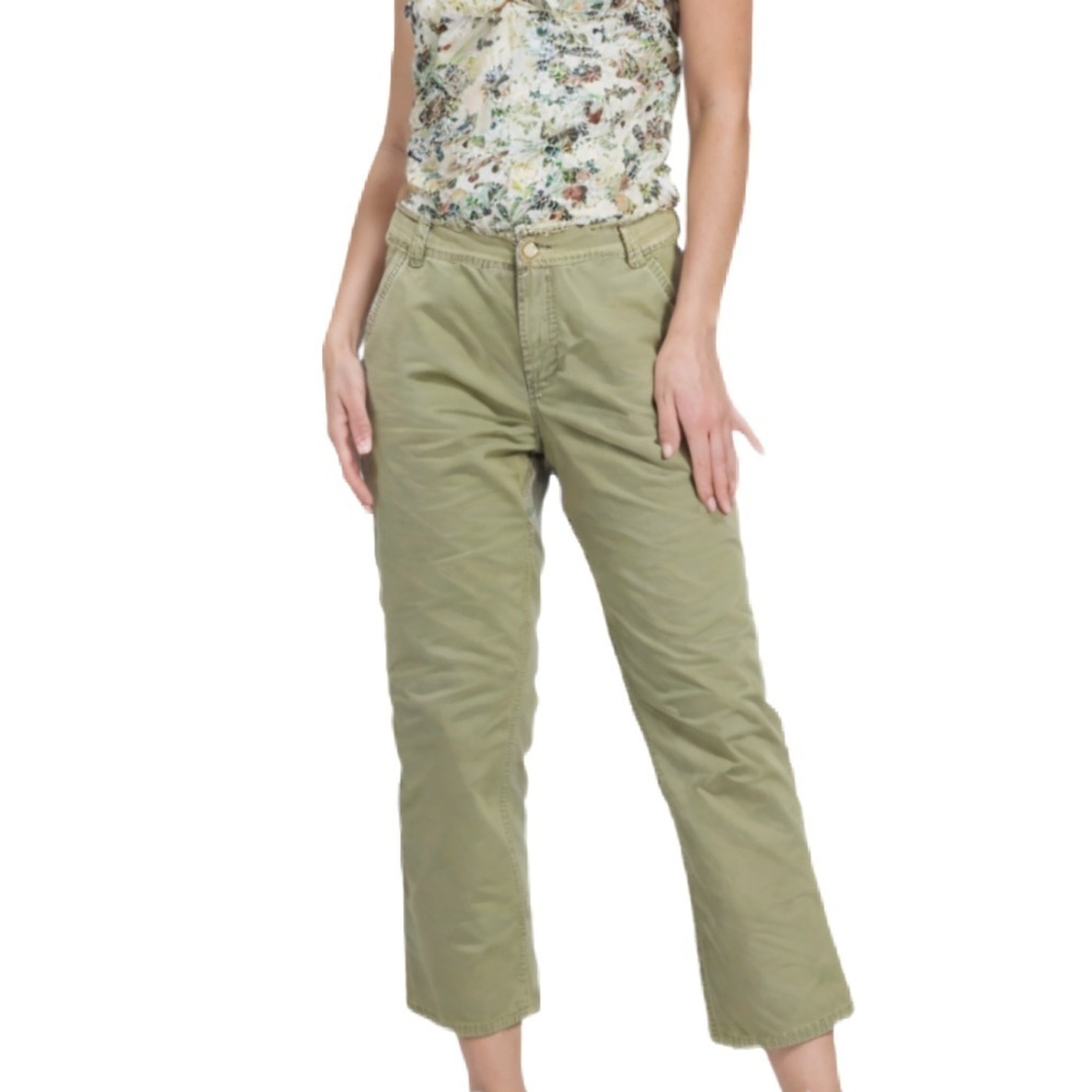 Tommy Bahama Wide Leg Cropped Khakis Size 6